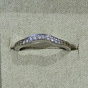 Diamonique Sterling Silver with Clear CZs Size 9